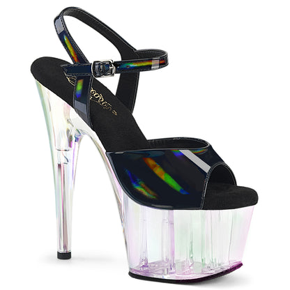 ADORE-709HT Pleaser Black 7 Inch Hot Pole Dancing Heels
