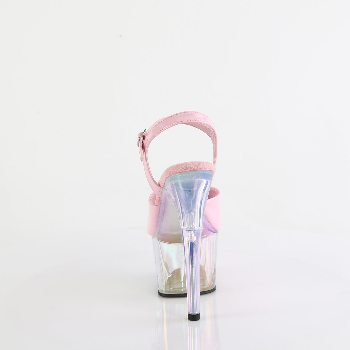 ADORE-709HT Pleaser Baby Pink Holo 7 Inch Sexy Pole Dancing Heels