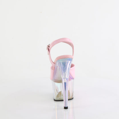 ADORE-709HT Pleaser Baby Pink Holo 7 Inch Sexy Pole Dancing Heels