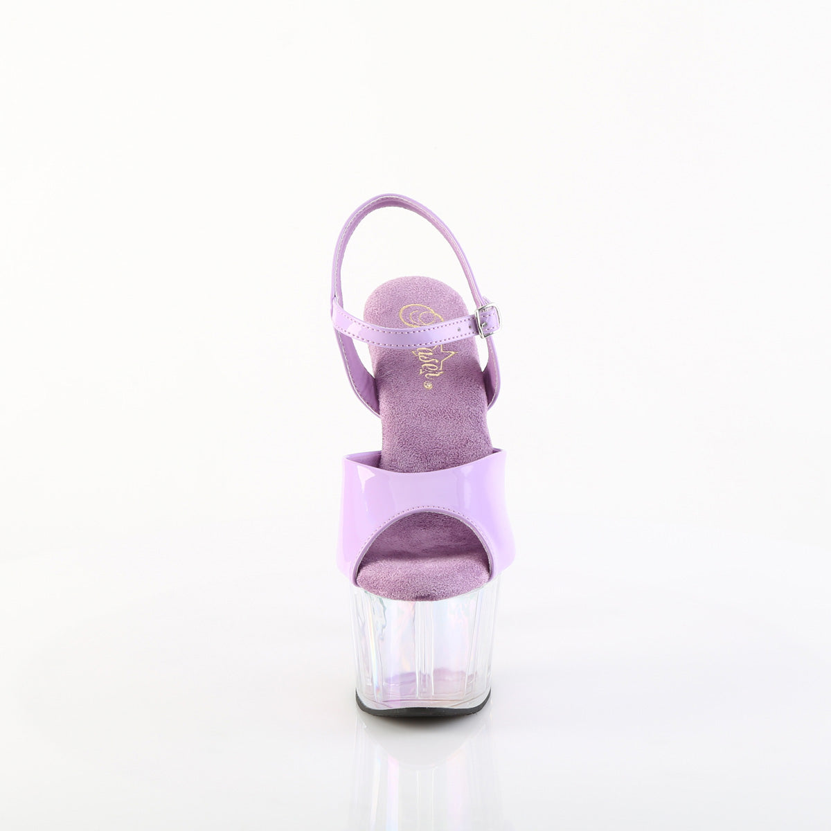 Pleaser ADORE-709HT Lavender Holographic / Holographic Tinted Platform Sandals - 7 Inch Heels