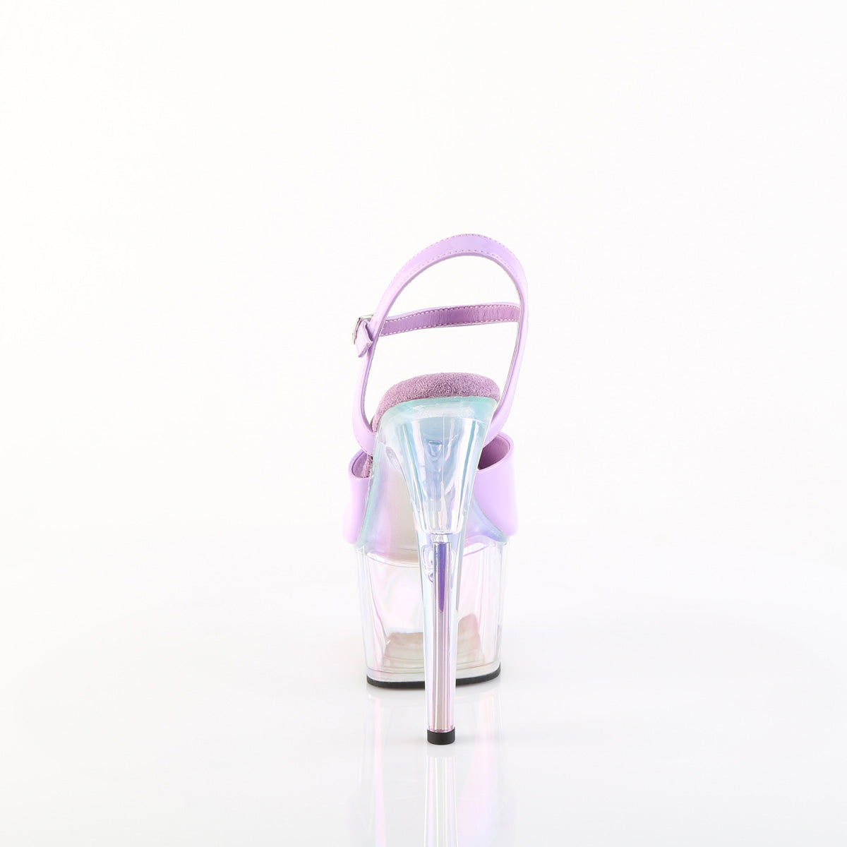 Pleaser ADORE-709HT Lavender Holographic / Holographic Tinted Platform Sandals - 7 Inch Heels