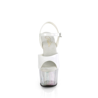 ADORE-709HT Pleaser White 7 Inch Fetish Pole Dancing Heels