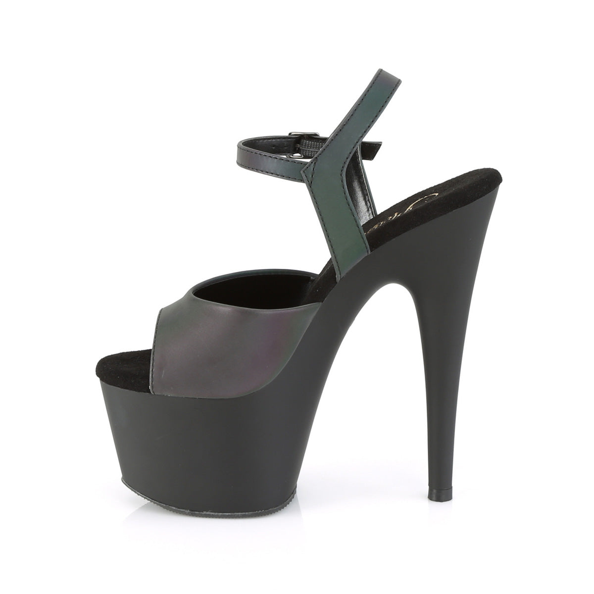 ADORE-709REFL Pleaser Green Multi Reflective 7 Inch Pole Dancing Platform Shoes