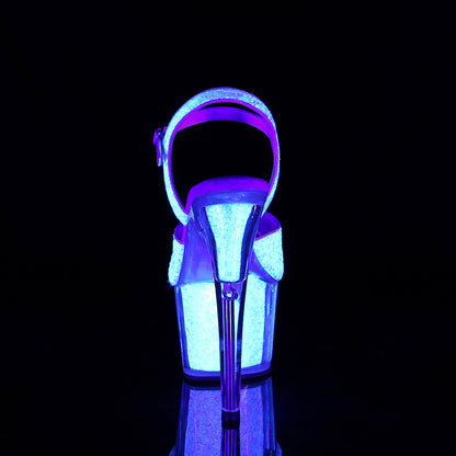 ADORE-710UVG Pleaser Neon Opal Glitter 7 Inch Exotic Dance Platform Shoes