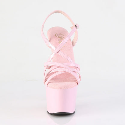 ADORE-713 Pleaser Baby Pink 7 Inch Glamour Platform Shoes
