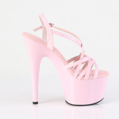 ADORE-713 Pleaser Baby Pink 7 Inch Glamour Platform Shoes