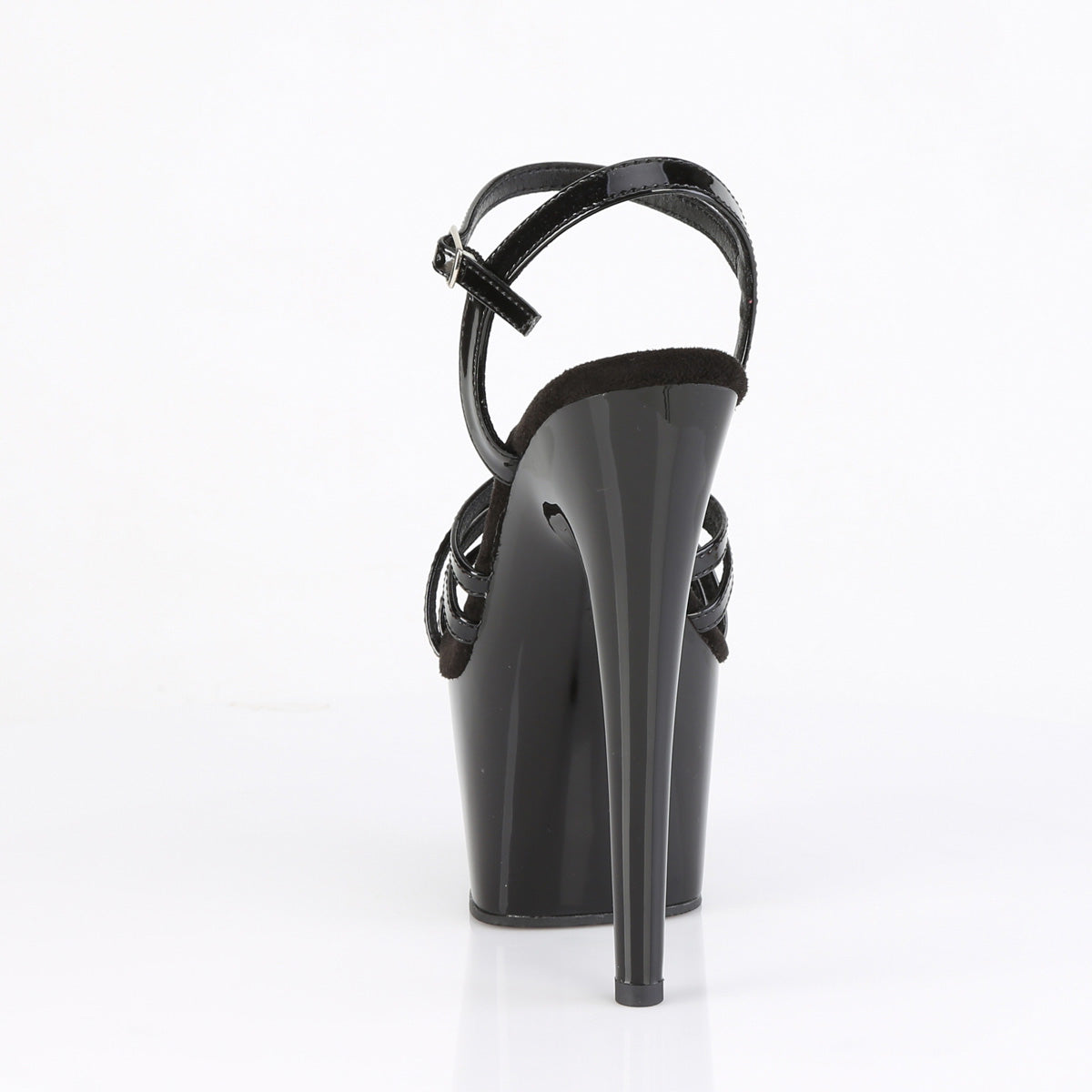 Pleaser ADORE-717 Black Platform Sandals - 7 Inch Heels
