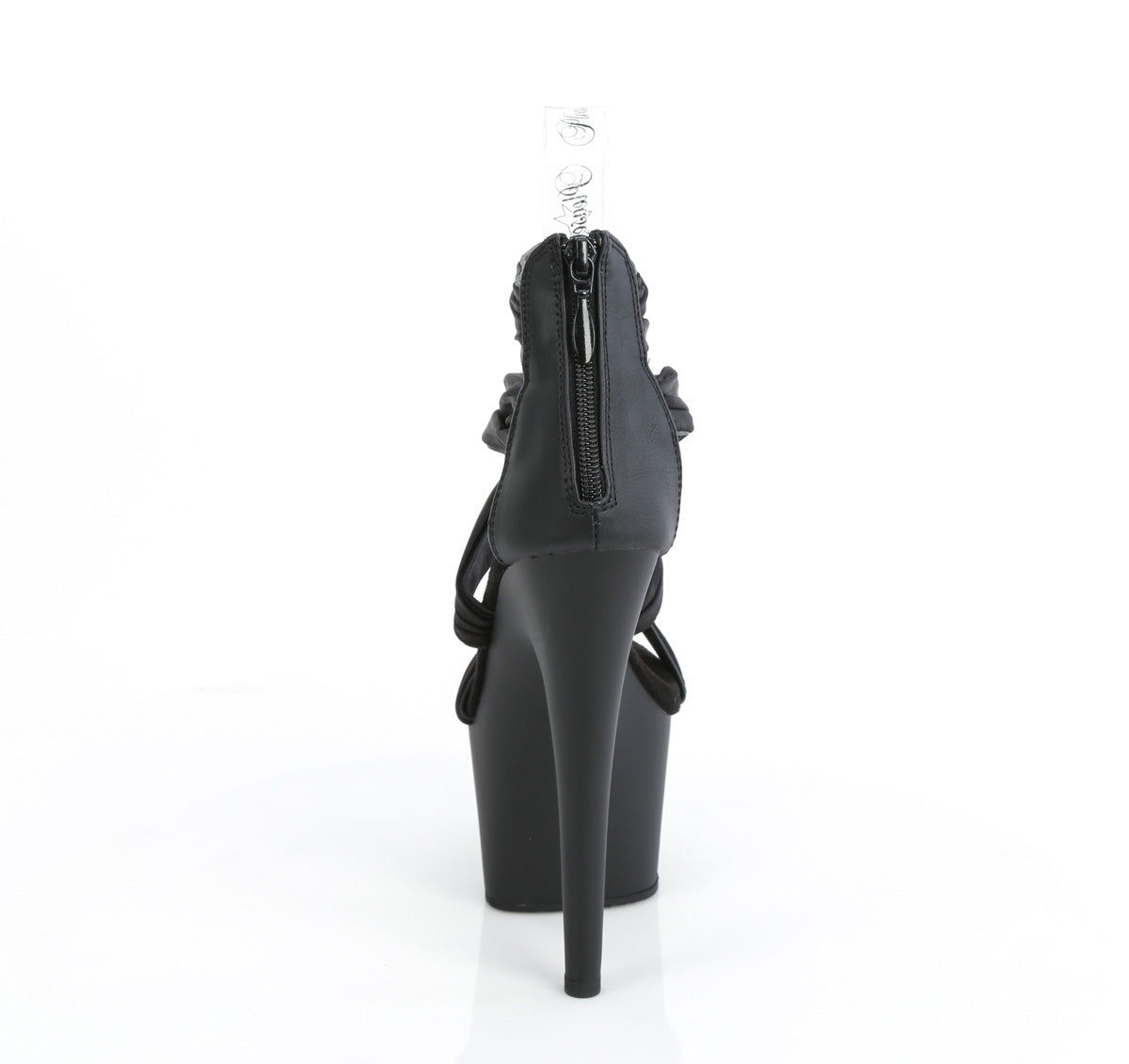 ADORE-720 Pleaser Black 7 Inch Pole Dance Platform Shoes