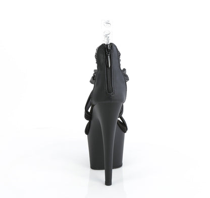 ADORE-720 Pleaser Black 7 Inch Pole Dance Platform Shoes