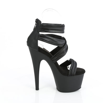 ADORE-720 Pleaser Black 7 Inch Pole Dance Platform Shoes