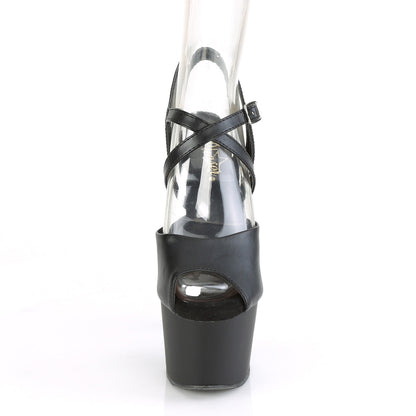 ADORE-724 Pleaser Black 7 Inch Pole Dancer Platform Shoes