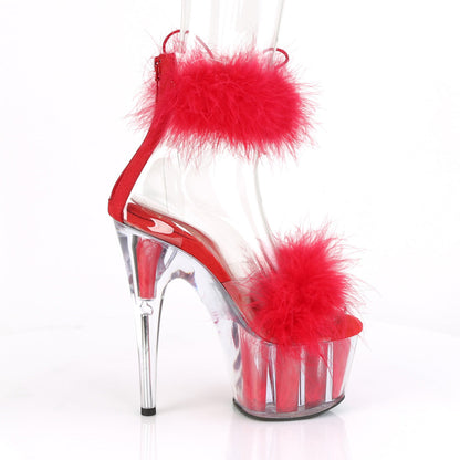 ADORE-724F Pleaser Red 7 Inch Lap Dance Platform Shoes