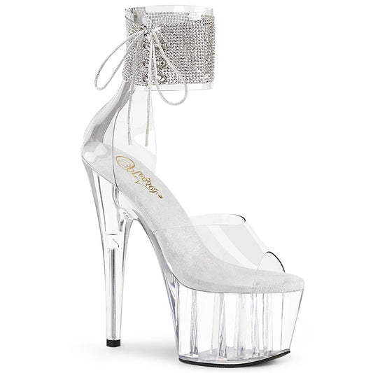 ADORE-724RS Pleaser Clear 7 Inch Lap Dance Platform Shoes