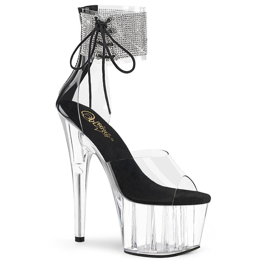 ADORE-724RS Pleaser Clear 7 Inch Pole Dancing Platform Shoes