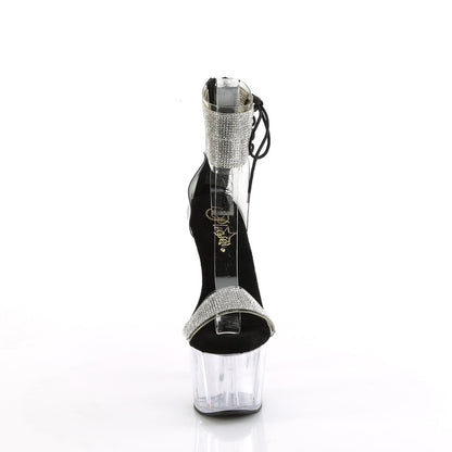 ADORE-727RS Pleaser Clear 7 Inch Glamour Platform Shoes