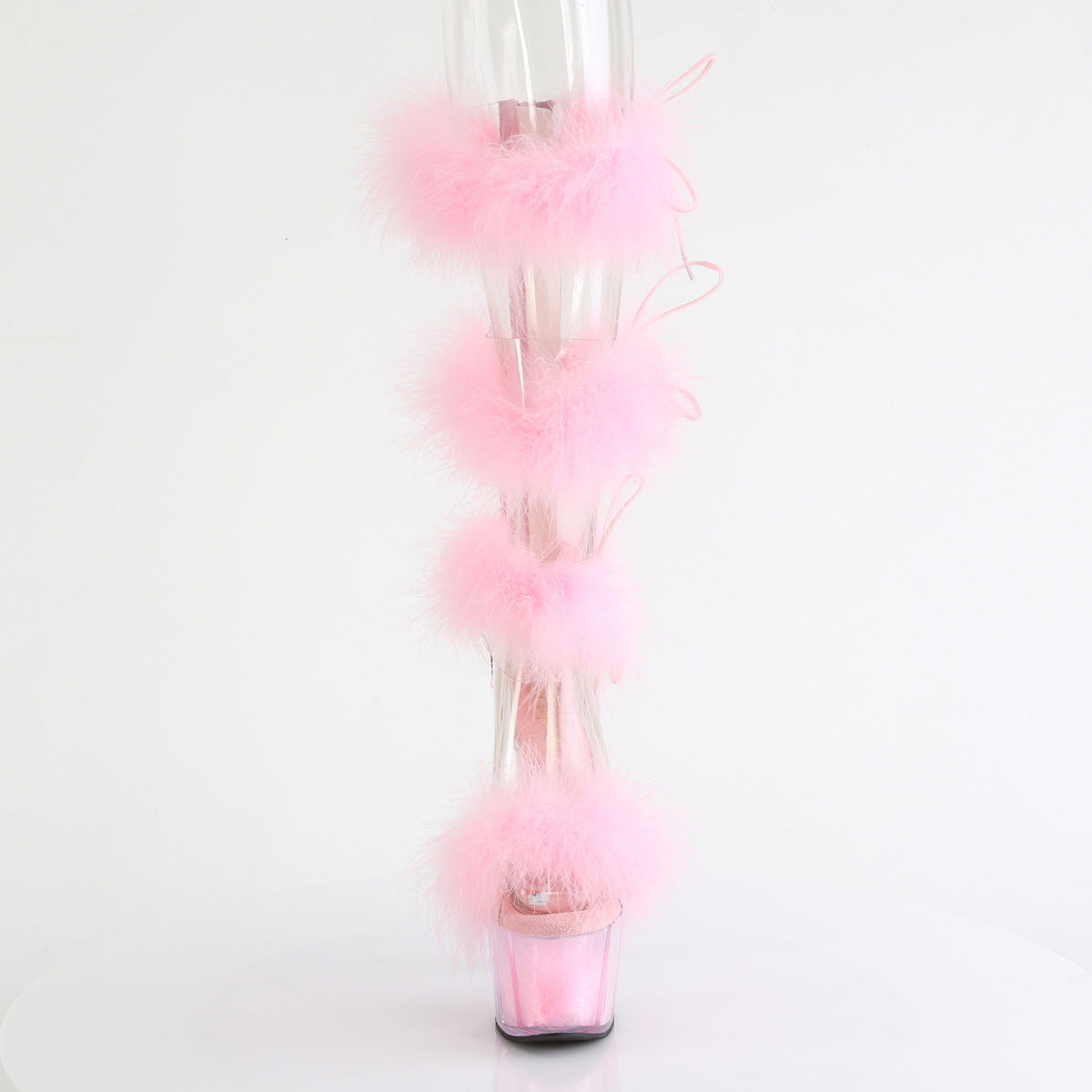 ADORE-728F Pleaser Baby Pink 7 Inch Pole Dancer Platform Shoes
