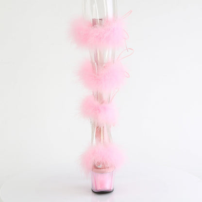 ADORE-728F Pleaser Baby Pink 7 Inch Pole Dancer Platform Shoes