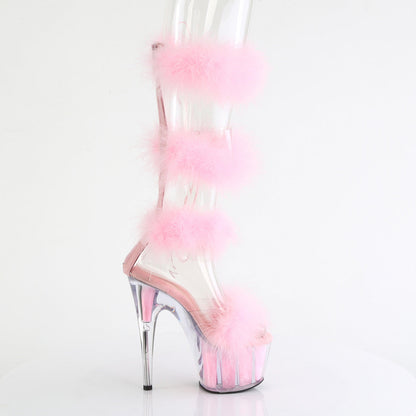 ADORE-728F Pleaser Baby Pink 7 Inch Pole Dancer Platform Shoes