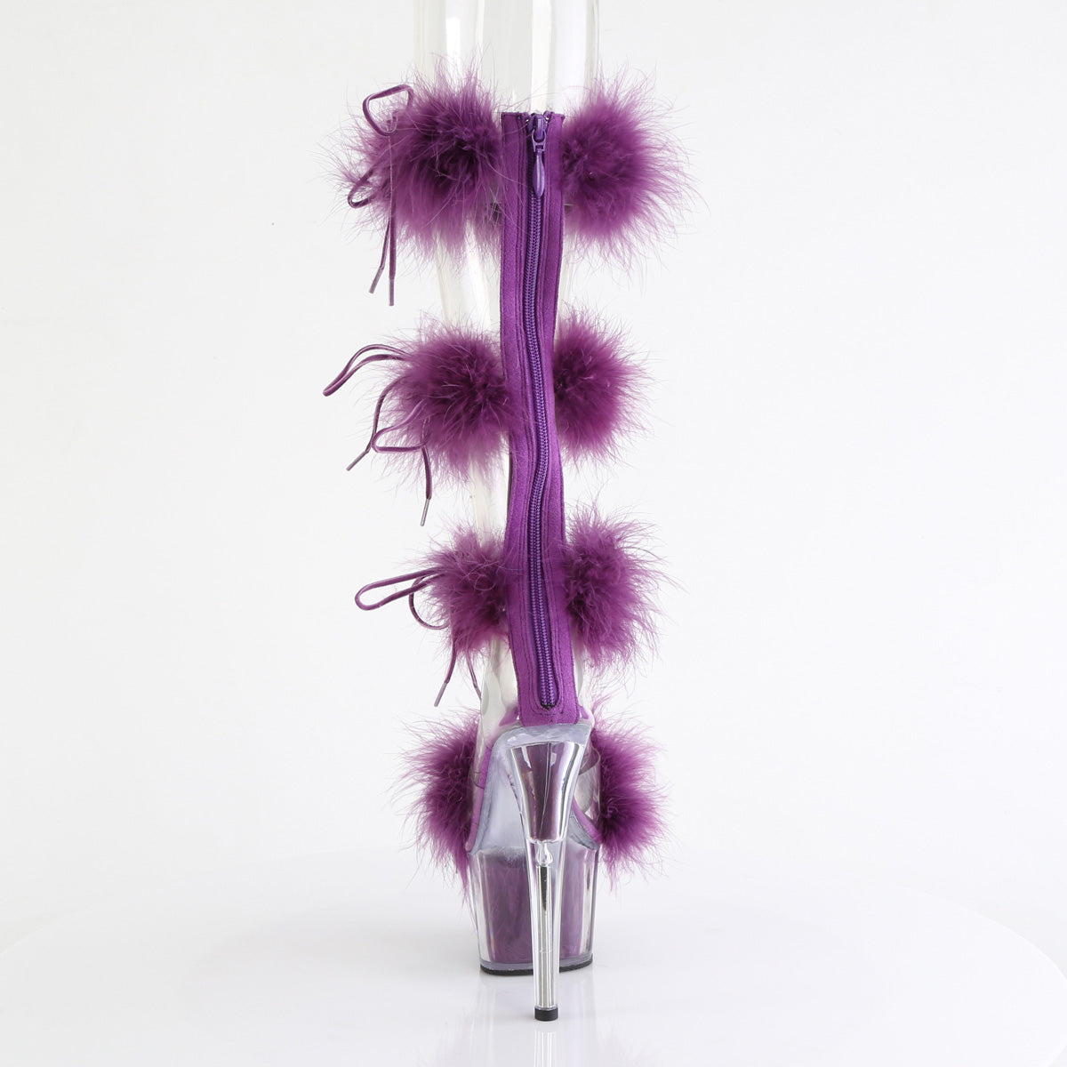 ADORE-728F Pleaser Purple 7 Inch Pole Heels Platform Shoes