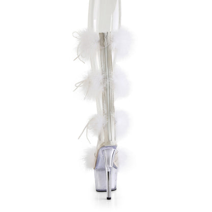 ADORE-728F Pleaser White 7 Inch Sexy Platform Shoes
