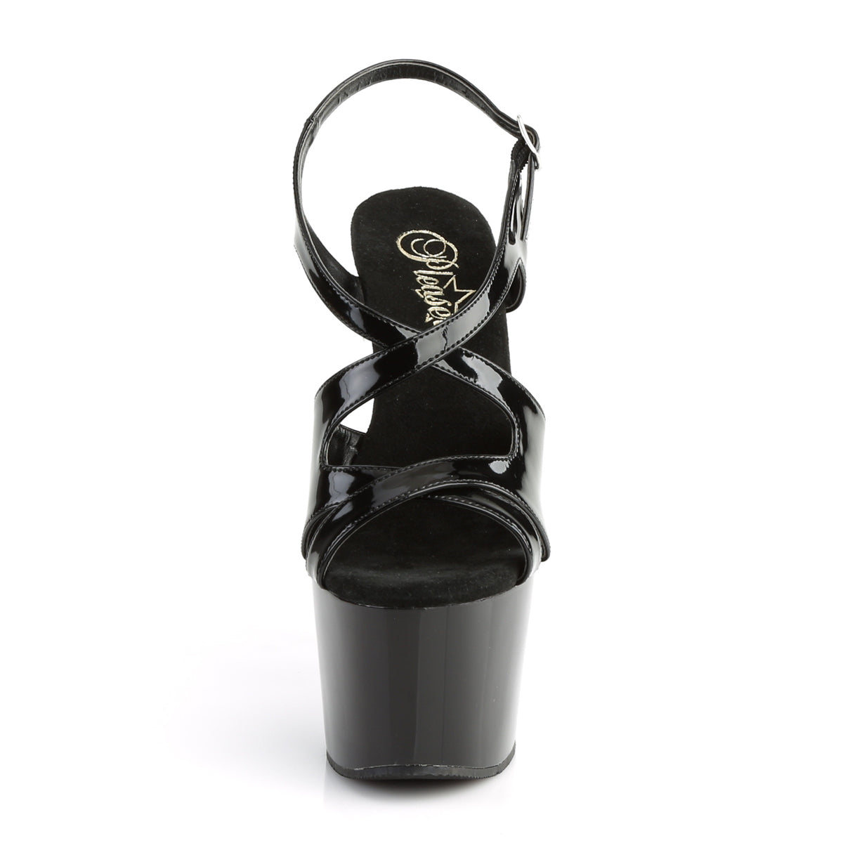 ADORE-730 Pleaser Black 7 Inch Lap Dance Platform Shoes