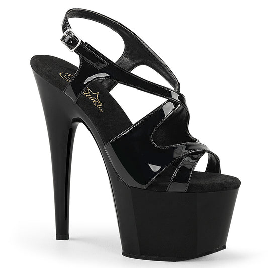 ADORE-730 Pleaser Black 7 Inch Lap Dance Platform Shoes