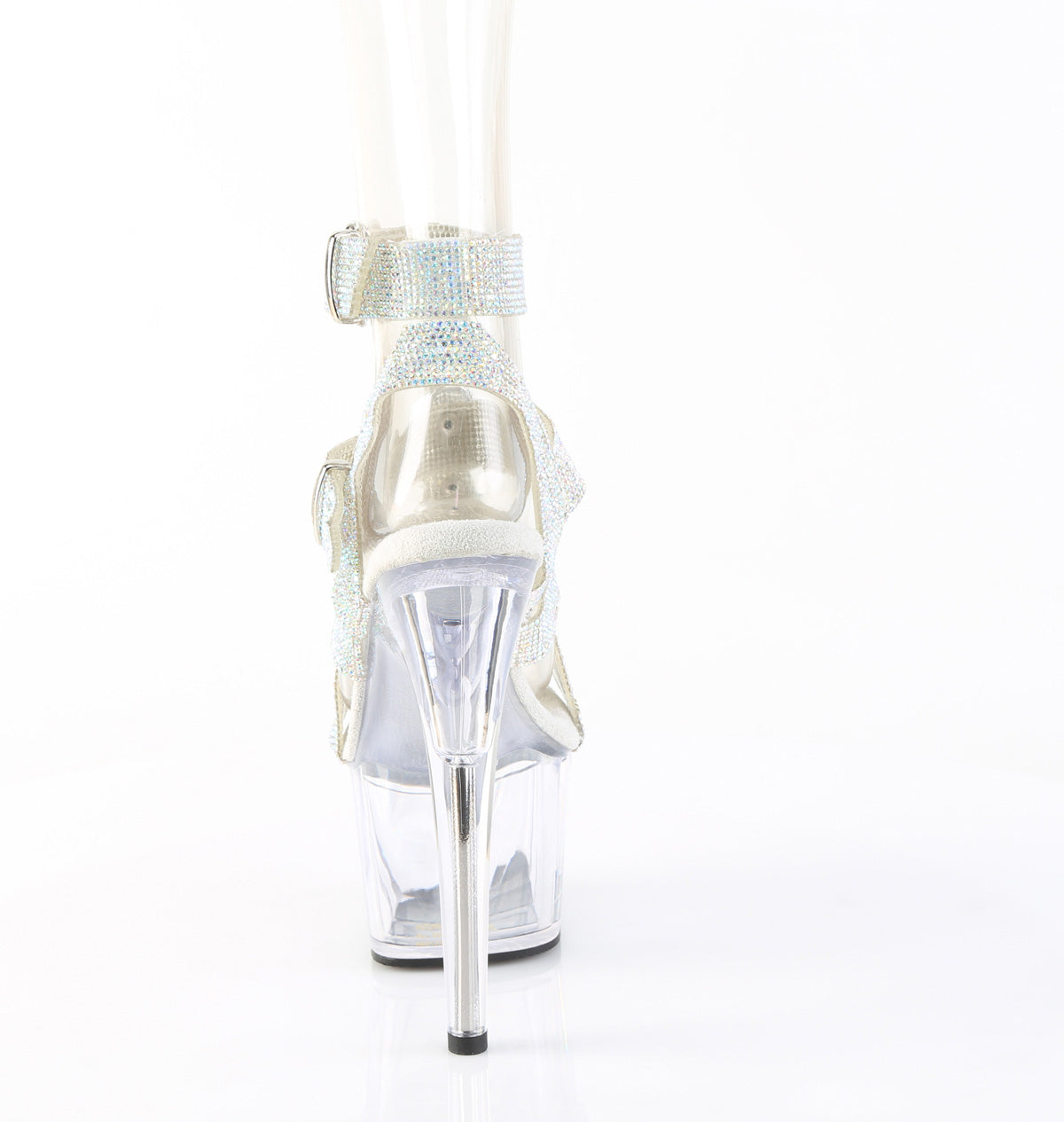 ADORE-756RS Pleaser Silver 7 Inch Pole Dancer Platform Shoes
