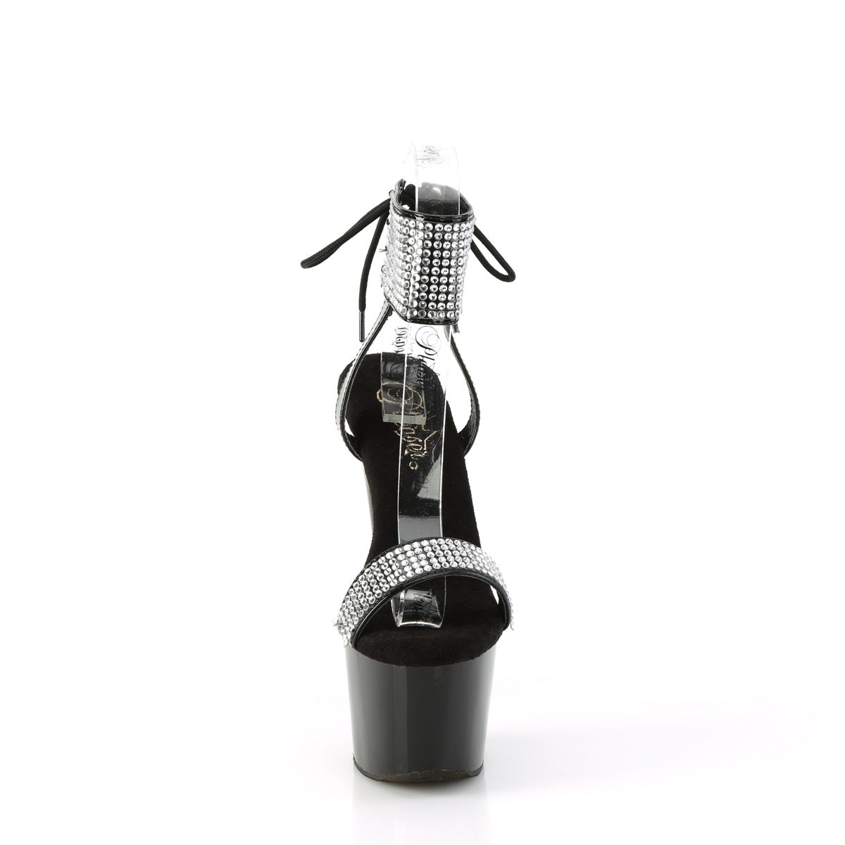 ADORE-770 Pleaser Black 7 Inch Pole Dancer Platform Shoes