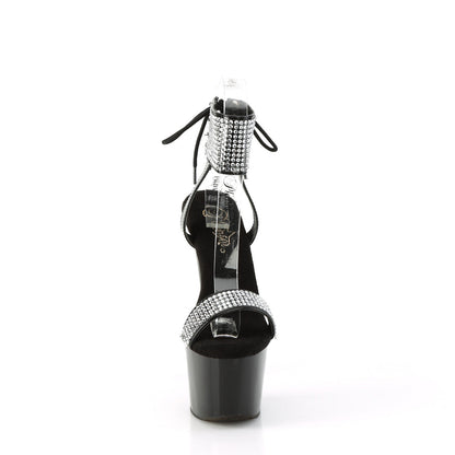 ADORE-770 Pleaser Black 7 Inch Pole Dancer Platform Shoes