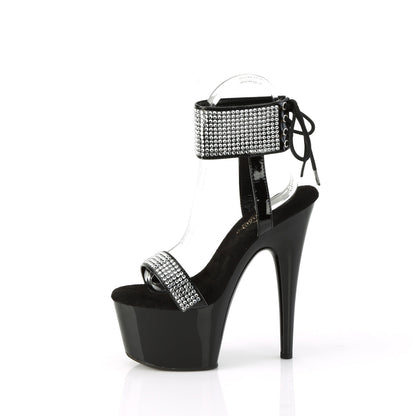 ADORE-770 Pleaser Black 7 Inch Pole Dancer Platform Shoes