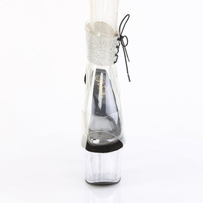 ADORE-791-2RS Pleaser Clear 7 Inch Pole Dancer Platform Shoes