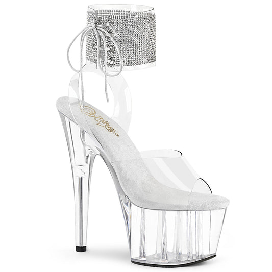 ADORE-791-2RS Pleaser Clear 7 Inch Pole Dancing Platform Shoes