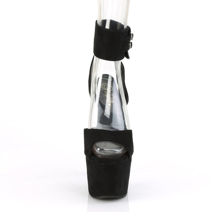 ADORE-791FS Pleaser Black 7 Inch Pole Heels Platform Shoes