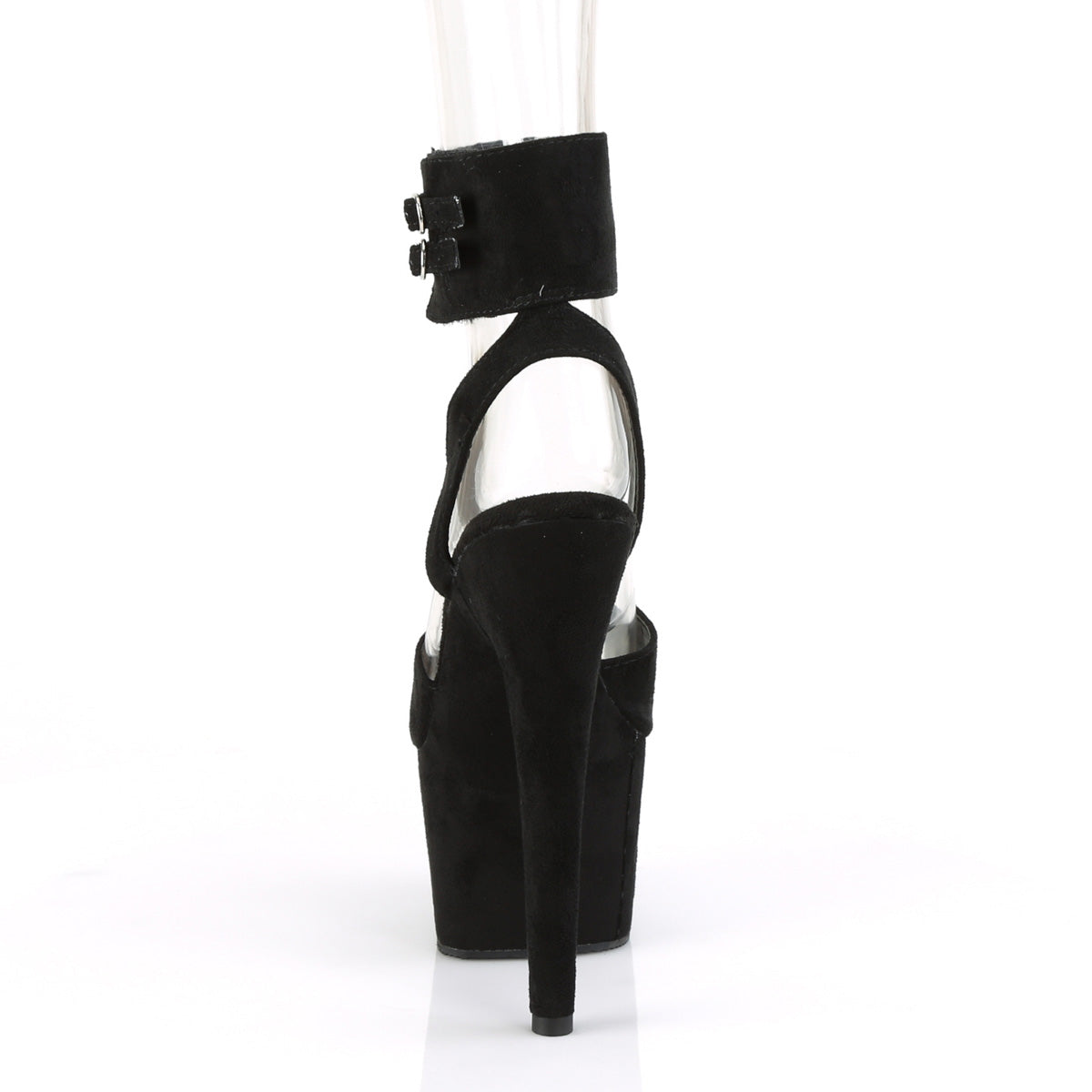 ADORE-791FS Pleaser Black 7 Inch Pole Heels Platform Shoes