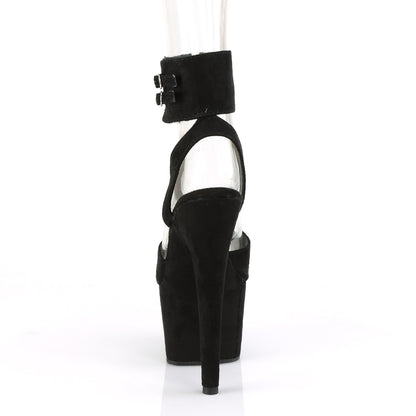 ADORE-791FS Pleaser Black 7 Inch Pole Heels Platform Shoes