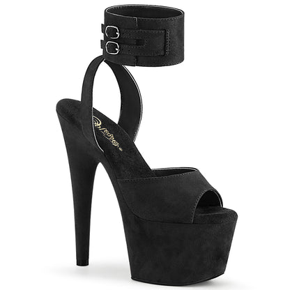 ADORE-791FS Pleaser Black 7 Inch Pole Heels Platform Shoes