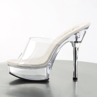 ALLURE-601 Pleaser Clear 5.5 Inch Pole Dancer Platform Shoes
