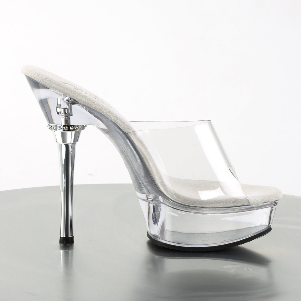 ALLURE-601 Pleaser Clear 5.5 Inch Pole Dancer Platform Shoes