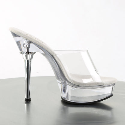 ALLURE-601 Pleaser Clear 5.5 Inch Pole Dancer Platform Shoes