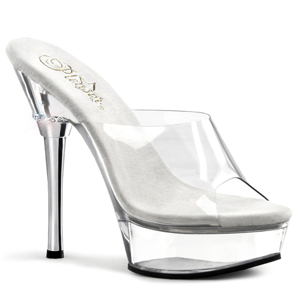 ALLURE-601 Pleaser Clear 5.5 Inch Pole Dancer Platform Shoes