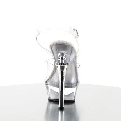 ALLURE-608 Pleaser Clear 5.5 Inch Pole Dancing Platform Shoes