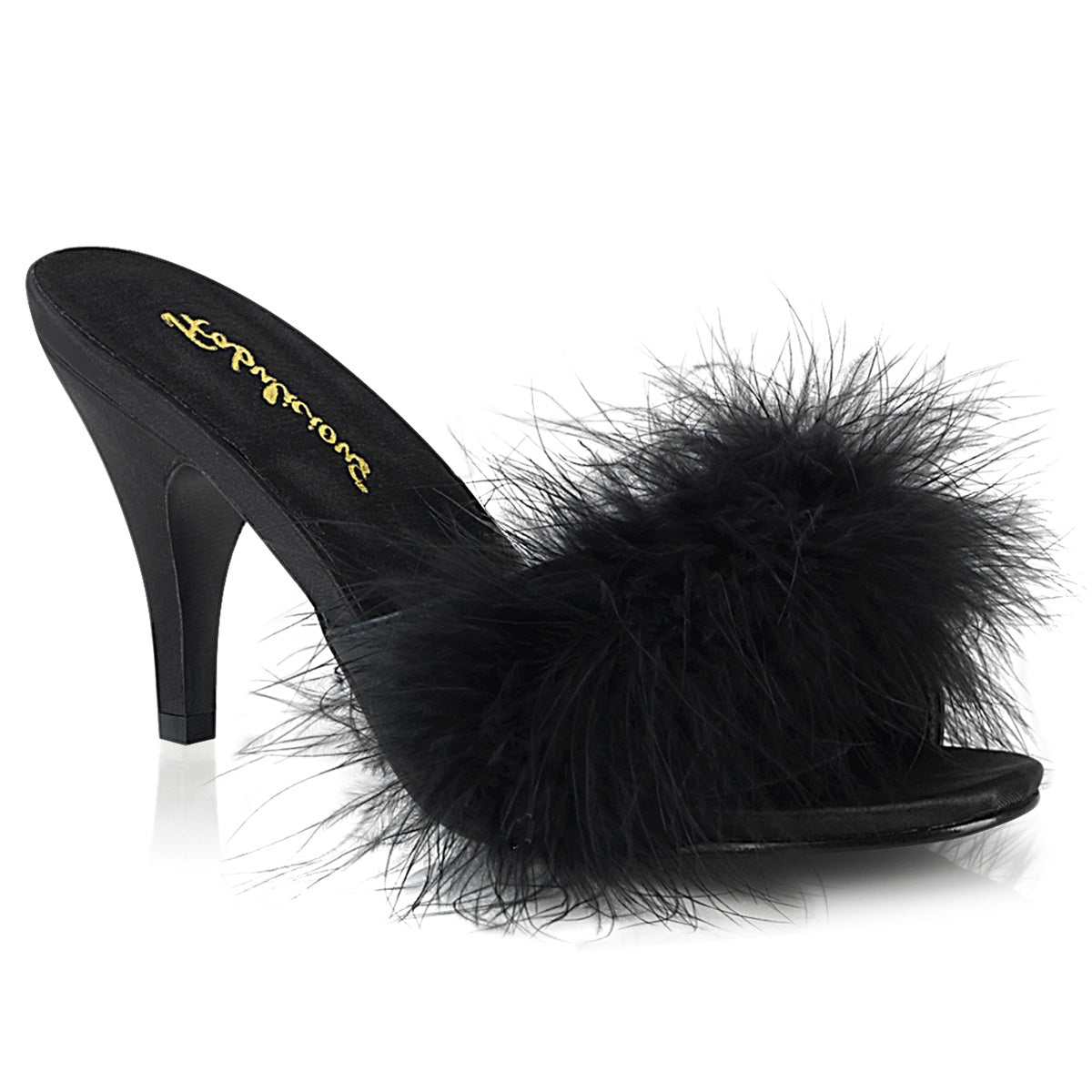 AMOUR-03 Fabulicious Black 3 Inch Bedroom Shoes