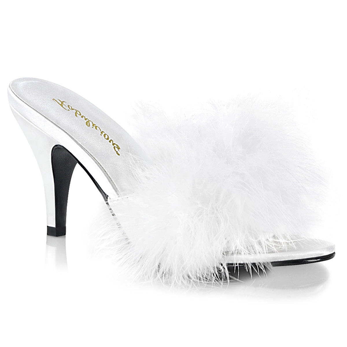 AMOUR-03 Fabulicious White 3 Inch Bedroom Shoes