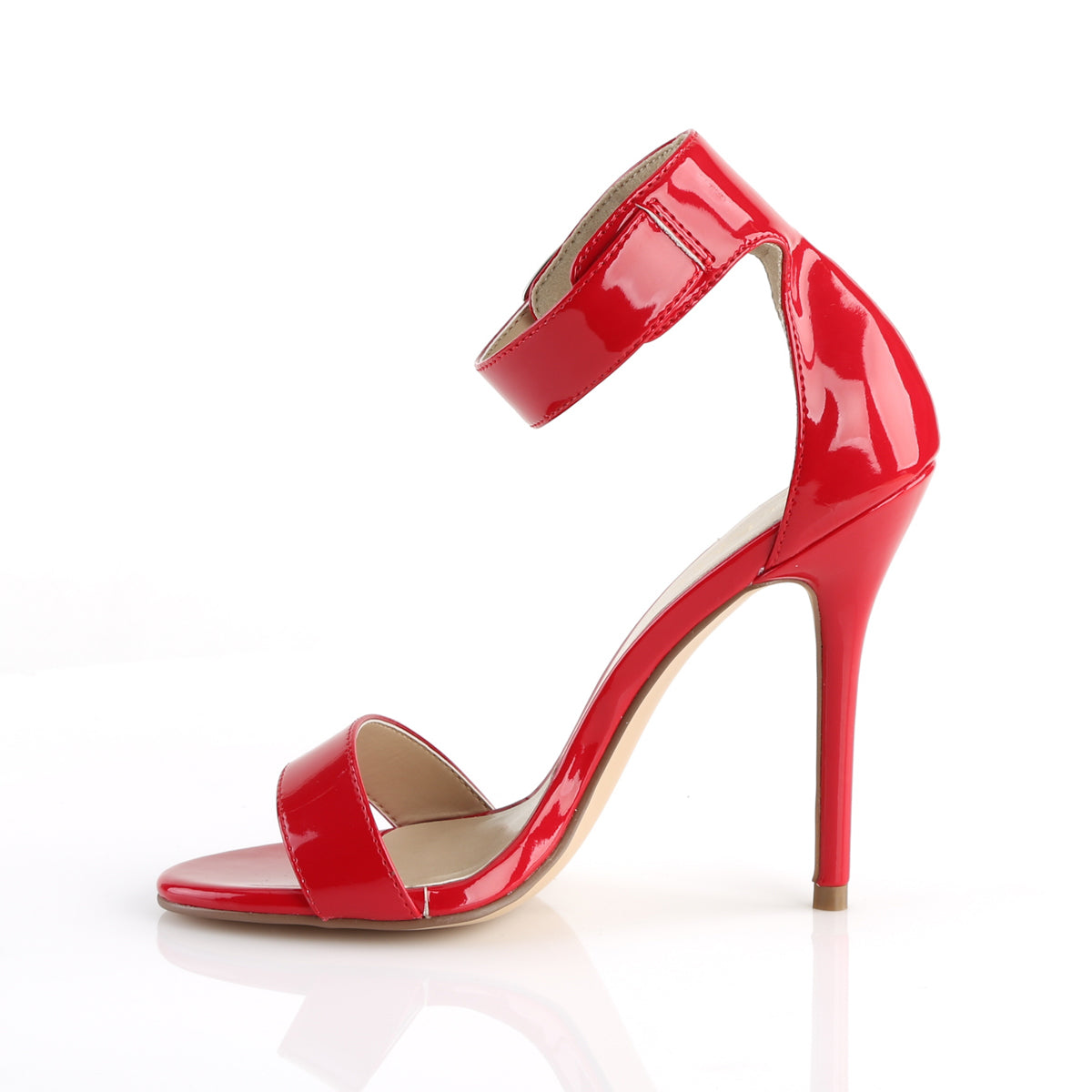 AMUSE-10 Pleaser Red 5 Inch Daring Bedroom Heels