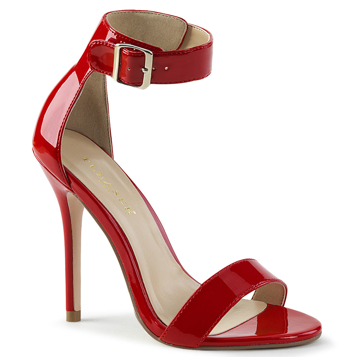 AMUSE-10 Pleaser Red 5 Inch Daring Bedroom Heels
