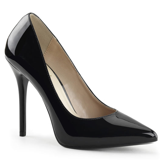 AMUSE-20 Pleaser Black 5 Inch Sultry Bedroom Heels