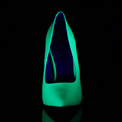 AMUSE-20 Pleaser Neon Green 5 Inch Dominant Fetish Shoes