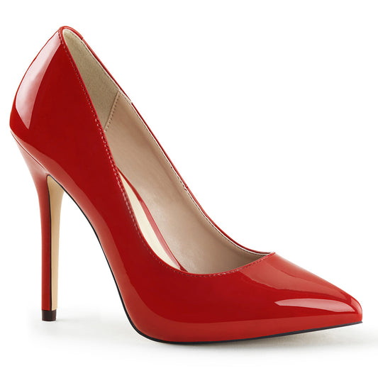 AMUSE-20 Pleaser Red 5 Inch Sensual Single Sole Shoes