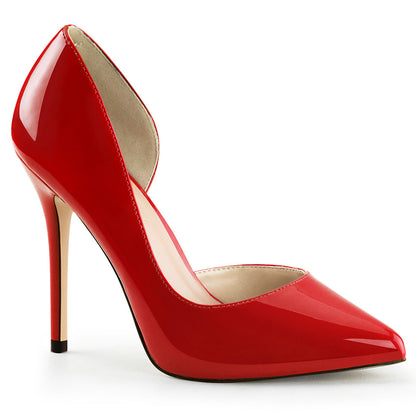 AMUSE-22 Pleaser Red 5 Inch Teasing Single Sole Shoes