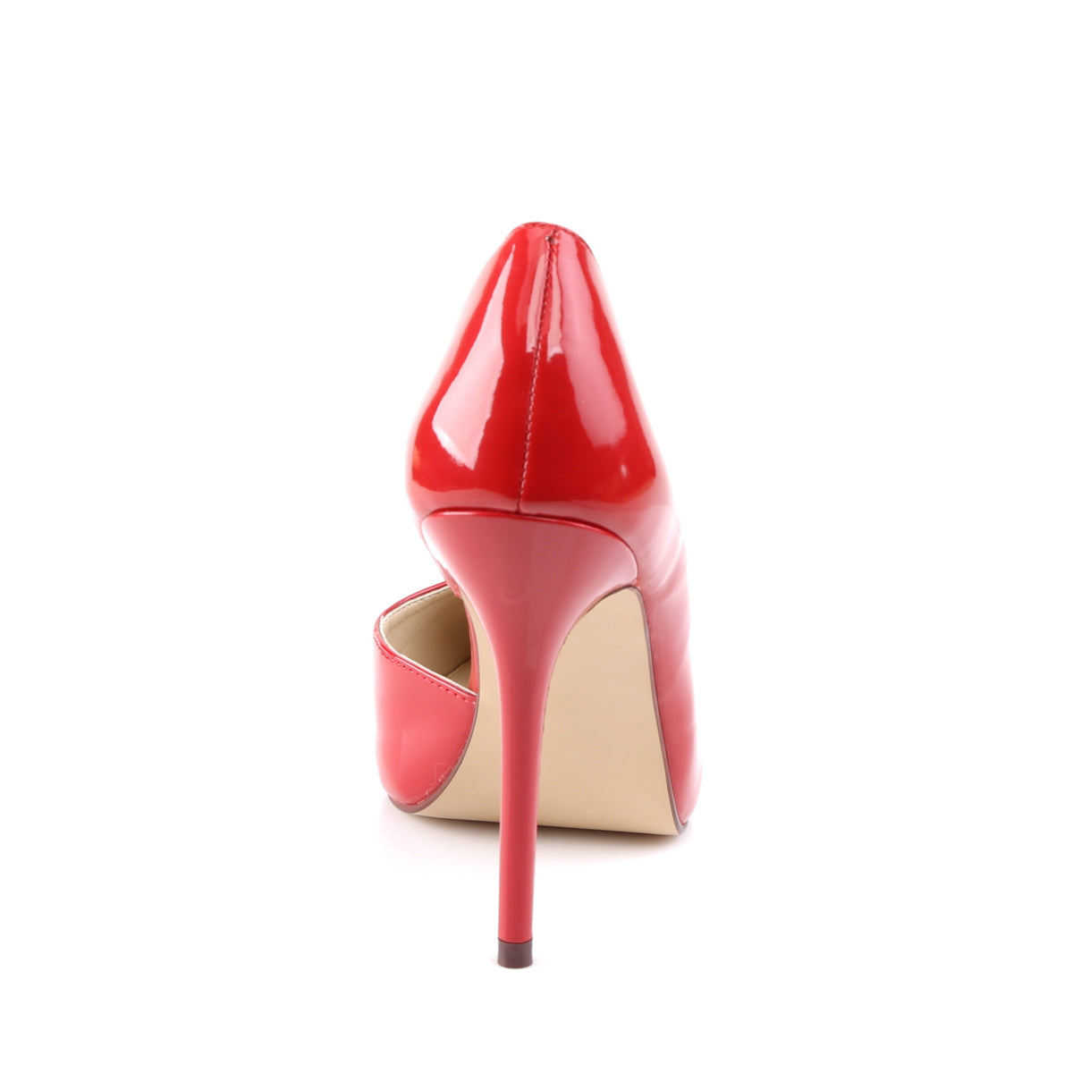 AMUSE-22 Pleaser Red 5 Inch Teasing Single Sole Shoes